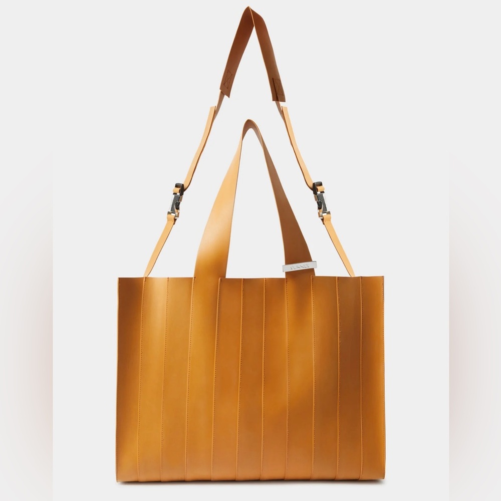 SUNNEI GOMMA21 BAG in caramel large tote shoulder crossbody tan